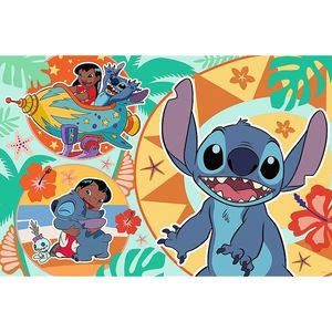 Puzzle 24 piese - Maxi - Lilo & Stitch - Ziua vesela a lui Lilo si Stitch | Trefl imagine