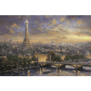 Puzzle 1000 piese - Thomas Kinkade - Paris - City of Love | Schmidt imagine