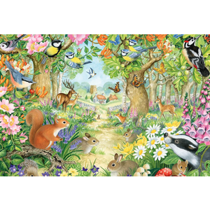 Puzzle 100 piese - Animals in the Forest | Schmidt imagine