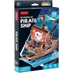 Puzzle 3D 22 piese - Nava piratilor | CubicFun imagine