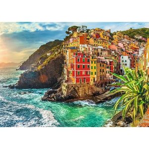 Puzzle 1000 piese - Orasul Riomaggiore | Trefl imagine