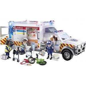 Masina - Ambulanta cu lumini si sunete | Playmobil imagine