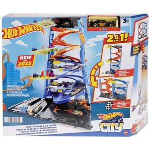 Set de joaca 2 in 1, Turn de curse cu masina inclusa, Hot Wheels imagine