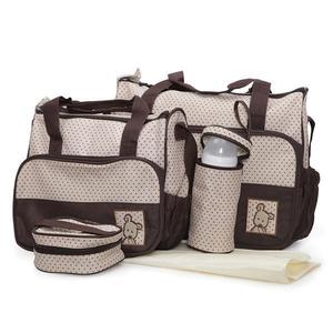 Set genti pentru mamici Mama Bag Stella Brown - Moni imagine