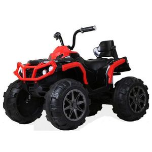 ATV electric pentru copii, Kinderauto Offroad 90W 12V cu scaun tapitat, culoare Rosu imagine