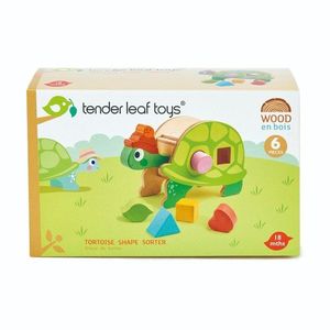 Broasca testoasa didactica din lemn, Tender Leaf Toys, 6 piese imagine