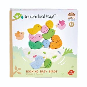 Balansoarul cu pasari din lemn, Tender Leaf Toys, 12 piese imagine