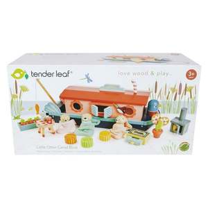 Barca familiei de vidre din lemn premium, Tender Leaf Toys imagine