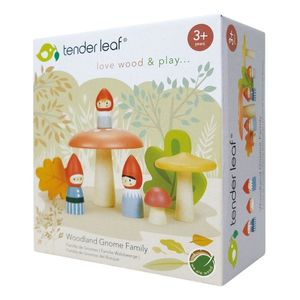 Familia gnomilor din padure, din lemn premium, Tender Leaf Toys imagine