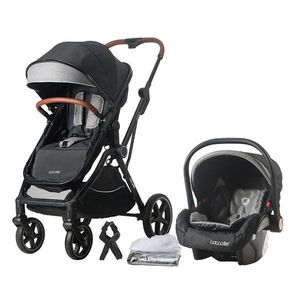 Carucior transformabil 3 in 1, Coccolle Amani, Diamond Black imagine