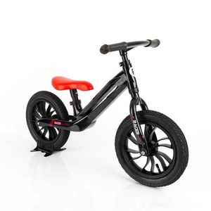 Bicicleta fara pedale, Qplay Racer, Negru-Rosu, 12 inch imagine