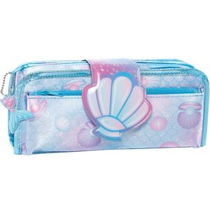 Penar necessaire Fun Time 2 in 1, cu o clapa, motiv Glitzy Mermaid, Tiger Family imagine