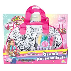 Coloreaza propria gentuta fashion, Pretty Pinky, Tote Bag imagine