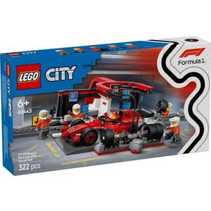 LEGO® City - Boxa si mecanici F1 cu masina Ferrari (60443) imagine