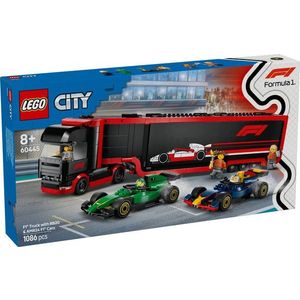 LEGO® City - Camion F1 cu masinile F1 RB20 si AMR24 (60445) imagine