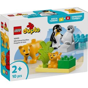 LEGO® DUPLO® - Familii de animale salbatice: Pinguini si lei (10442) imagine