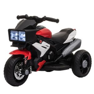 Motocicleta Electrica pentru Copii 3-5 Ani (max. 25kg) cu 3 Roti, Lumini si Sunete, Bateria 6V, Rosu, 86x42x52cm HOMCOM | Aosom Romania imagine