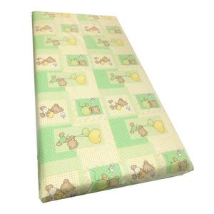 Cearsaf cu elastic roata 120x60 cm Ursuleti pe verde imagine