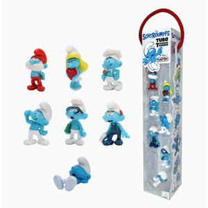 Set 7 figurine - Smurfs Tube | Plastoy imagine