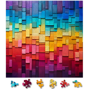 Puzzle din lemn - Gradient - Gradient Melody | Woodmix Puzzles imagine