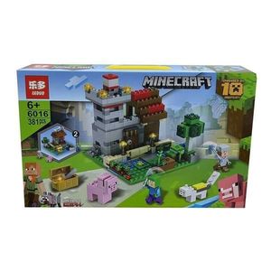 Set de constructie Leduo, MyWorld of Minecraft 2 in 1 cu efecte luminoase, 381 piese imagine