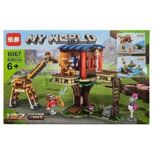 Set de constructie Leduo, My World of Minecraft, ZOO, 438 piese imagine