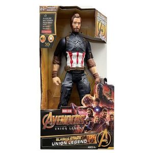 Figurina Avengers cu efecte sonore si luminoase, Captain America, 30 cm imagine