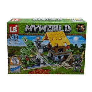 Set de constructie LB+, My World of Minecraft cu efecte luminoase si parti mobile, 221 piese imagine