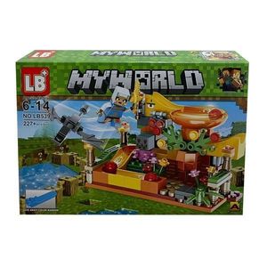 Set de constructie LB+, My World of Minecraft cu efecte luminoase si parti mobile, 227 piese imagine