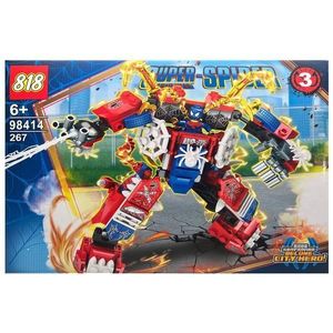 Set de constructie Super Spiderman- Eroii Orasului, Spider Mecha 267 piese imagine