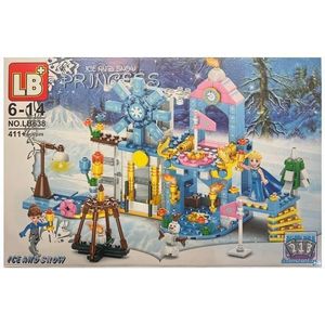 Set de constructie Frozen - Castel de gheata, 411 piese tip lego imagine