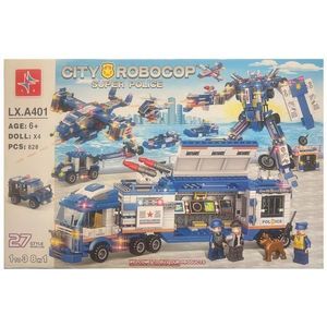 Set de constructie City Super Police, 27 stiluri de constructie, 828 piese imagine