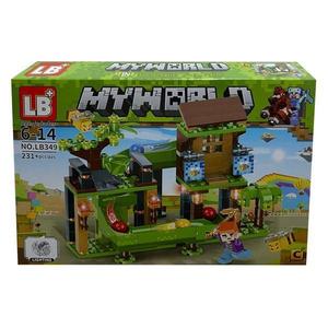 Set de constructie LB+, My World of Minecraft cu efecte luminoase si parti mobile, 231 piese imagine