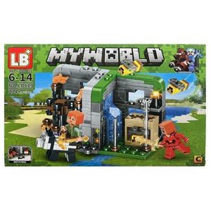 Set de constructie LB Plus, My World of Minecraft, 4 in 1, 214 piese imagine