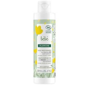 Ulei de Corp pentru Copii Formulat din Ingrediente 100%, Origine Naturala, Klorane, Bebe Bio, 200 ml imagine