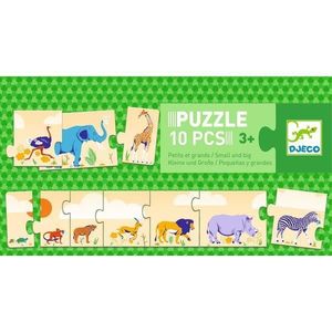 Puzzle 10 piese. de la mic la mare. small and big. 3 ani+ imagine