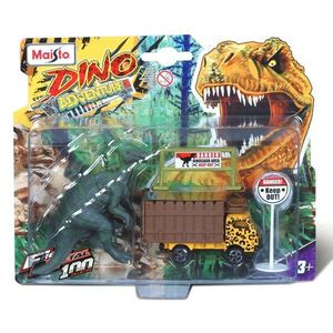 Set masinuta si figurina dinozaur Maisto, Dino Adventure, Maro imagine