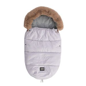 Sac termic de iarna pentru carucior Lorelli, captuseala polar, impermeabil, cu blanita detasabila, Luxe Grey imagine