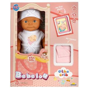 Papusa bebelus, Dollz n More, Bebelou, Welcome Baby, 30 cm, Roz imagine