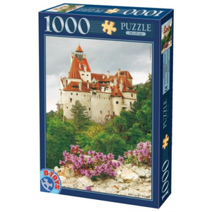 Puzzle 1000 piese - Imagini din Romania - Castelul Bran - Ziua | D-Toys imagine