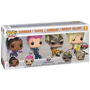 Set figurine - Pop! Games - Overwatch - Sombra , Zarya , Junkrat & Mercy Vaulted Rare | Funko imagine