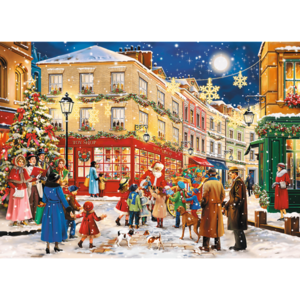 Puzzle din lemn - Christmas Alley | Trefl imagine