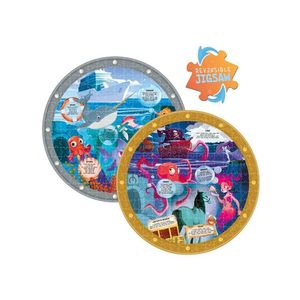 Puzzle 208 piese - Children's Reversible Jigsaws - Ocean Creatures | Boxer Gifts imagine