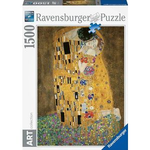 Puzzle 1500 de piese - Klimt: Sarutul | Ravensburger imagine