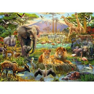 Puzzle 200 piese - XXL - Animals of the Savanna | Ravensburger imagine