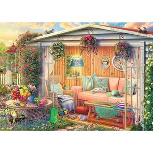 Puzzle 1000 piese - Tea Time - Locul meu preferat | Trefl imagine