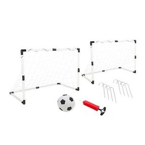 Set 2 porti de fotbal din plastic pentru copii Globo WToy cu minge si pompa inclusa imagine