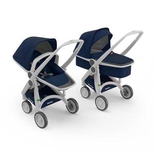 Carucior 2 In 1 100 Ecologic Grey Blue imagine