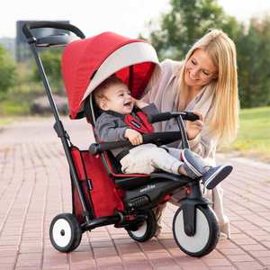 Tricicleta pliabila Smart Trike 7 in 1 STR5 Rosu dotata cu frana si scaun rabatabil imagine