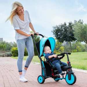 Tricicleta pliabila Smart Trike 6 in 1 STR3 Albastru dotata cu frana si scaun rabatabil imagine